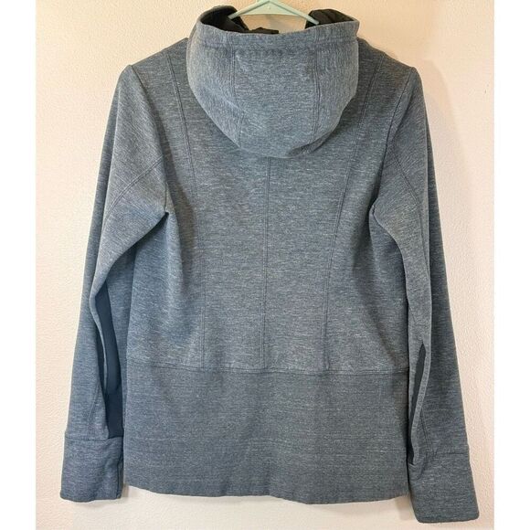 Athleta Fitted Victory Full Zip Up Charcoal Grey Hoodie Jacket Women’s Medium - Picture 5 of 11